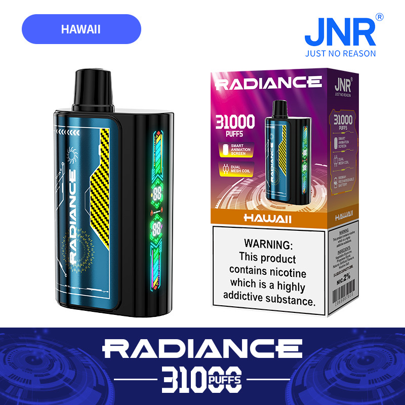 Radiance 31000 Puffs Disposable Vape – Dual Mesh Coil, 950mAh Rechargeable, Smart Animation Screen
