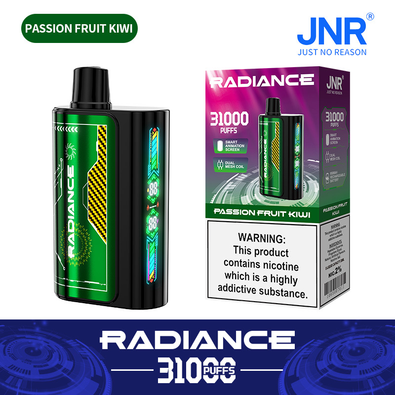 Radiance 31000 Puffs Disposable Vape – Dual Mesh Coil, 950mAh Rechargeable, Smart Animation Screen