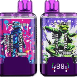 VAPME Crystal 20000 Puffs Disposable Vape – Dual Flavor, 20ml, Type-C, Digital Display