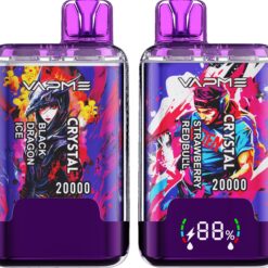 VAPME Crystal 20000 Puffs Disposable Vape – Dual Flavor, 20ml, Type-C, Digital Display