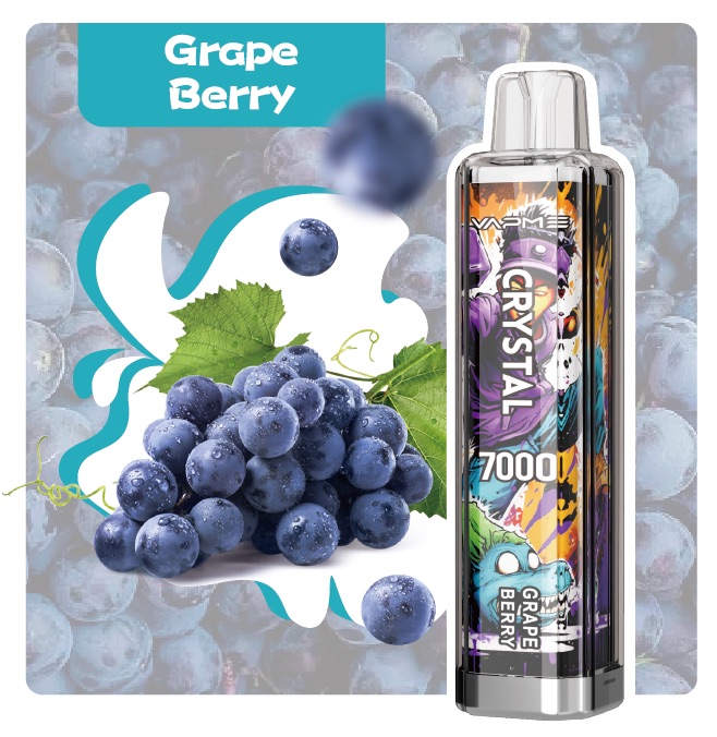 VAPME Crystal 7000 Puffs Disposable Vape | Type-C, 14ml, Mesh Coil