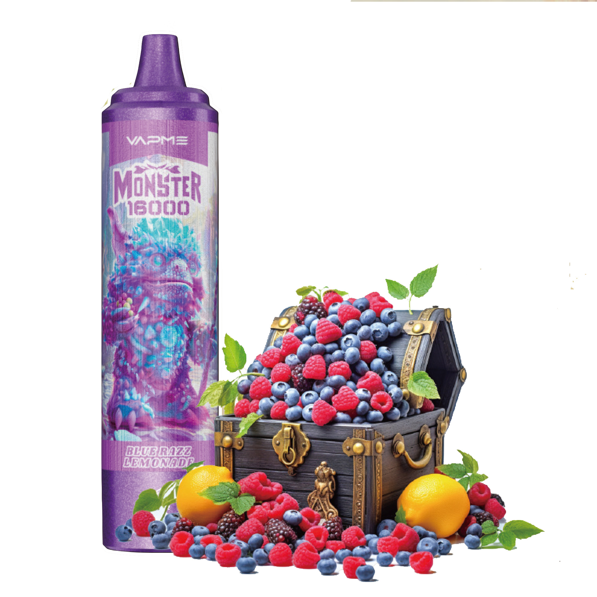 VAPME Monster 16000 Puffs Disposable Vape | 26mL, Mesh Coil, Type-C Rechargeable