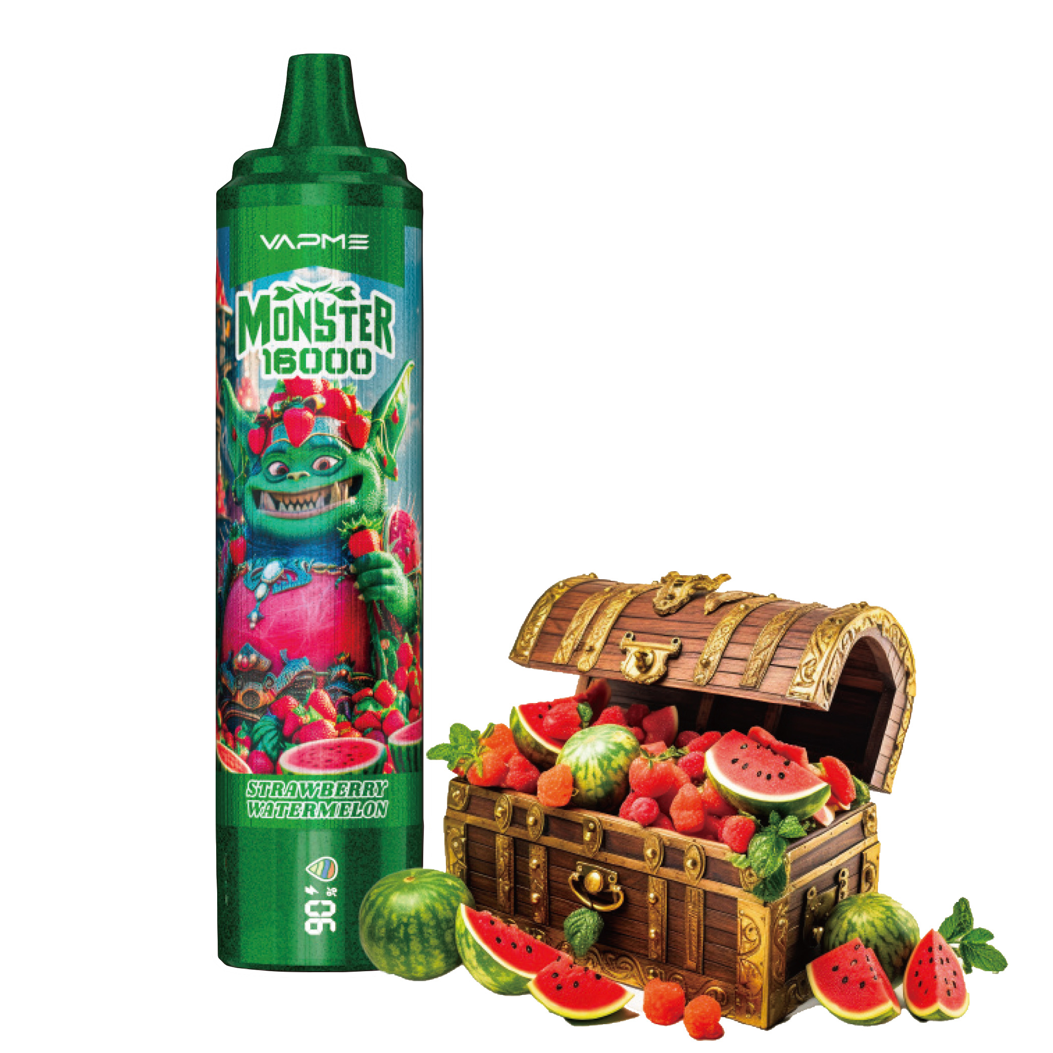 VAPME Monster 16000 Puffs Disposable Vape | 26mL, Mesh Coil, Type-C Rechargeable